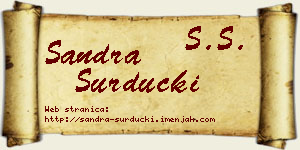 Sandra Surdučki vizit kartica